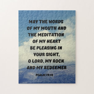 Quebra-cabeça Verso Da Bíblia Do Estudo Da Bíblia Psalm 19