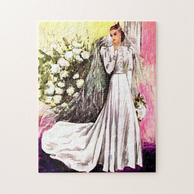 Quebra-cabeça vestido de noiva de 1938 (Vertical)