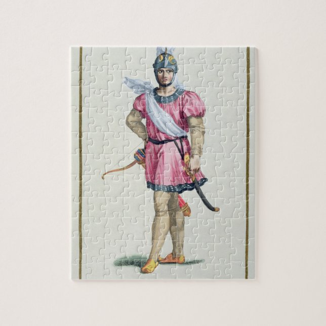 Quebra-cabeça Vestido de um soldado normando 'de DES Estamp de (Vertical)