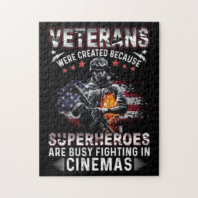 Quebra-cabeça Veteranos Porque Super-Heróis Ocupados em Cinemas  (Vertical)