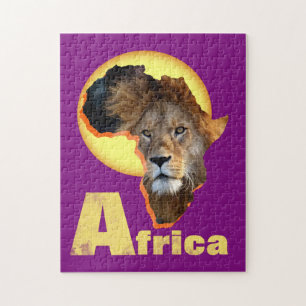 Quebra-cabeça Viagem Africa Lion Safari Animais Selvagens