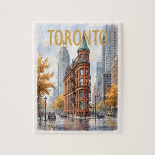 Quebra-cabeça Viagem Antiga Toronto Canadá