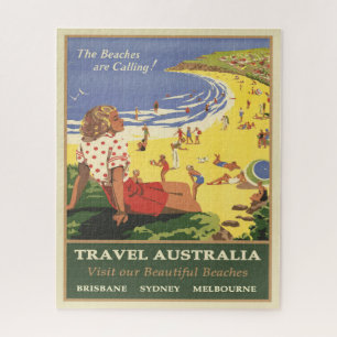 Quebra-cabeça Viagem Austrália As praias estão chamando