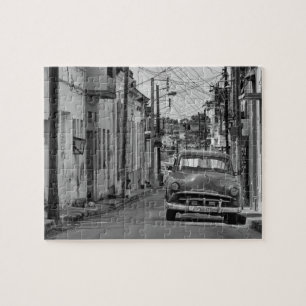 Quebra-cabeça Viagem Black White da Rua Havana