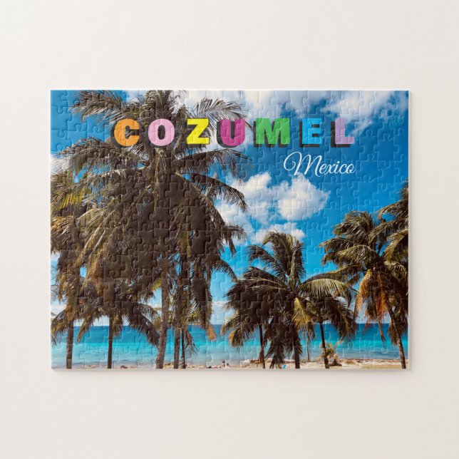 Quebra-cabeça Viagem Cênica Cozumel México (Horizontal)