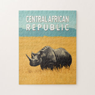 Quebra-cabeça Viagem de arte da ilustração da República Centro-A
