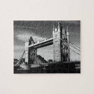 Quebra-cabeça Viagem de Arte da Ponte Black White London
