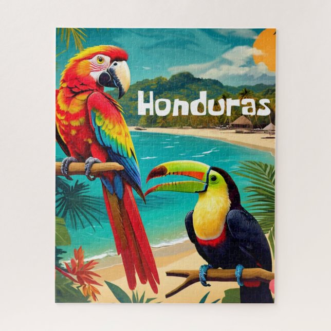 Quebra-cabeça Viagem de Honduras - Poster de retroragem (Vertical)