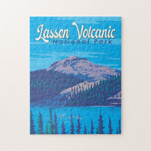 Quebra-cabeça Viagem de Ilustração do Parque Nacional Vulcânico 