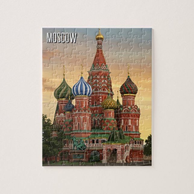 Quebra-cabeça Viagem de Moscou Rússia (Vertical)