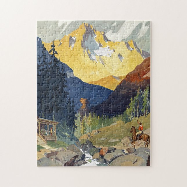 Quebra-cabeça Viagem de Parques Nacionais por Comboio (Vertical)