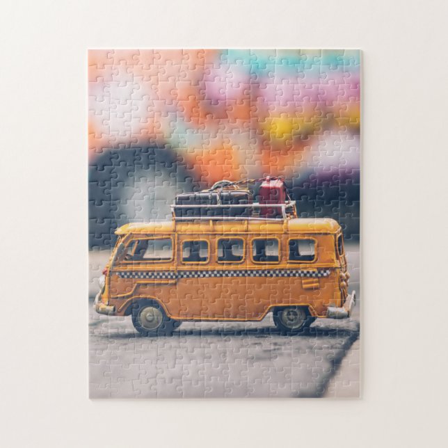 Quebra-cabeça Viagem de táxi amarelo (Vertical)