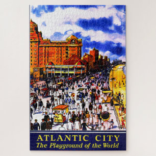 Quebra-cabeça Viagem de Vintage Atlantic City