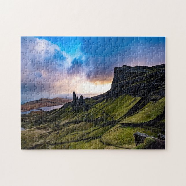 Quebra-cabeça Viagem do Velho Homem de Storr Isle of Sky Scotlan (Horizontal)