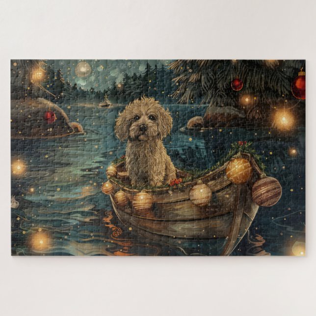 Quebra-cabeça Viagem Festiva de Natal Havanês (Horizontal)