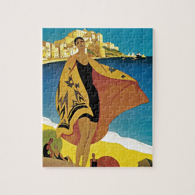 Quebra-cabeça Viagem francês Vintage (Vertical)