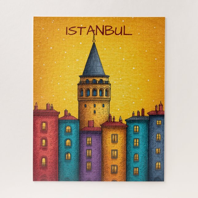 Quebra-cabeça Viagem Istambul Turquia (Vertical)