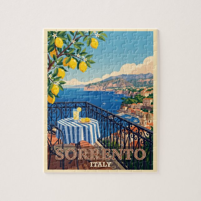 Quebra-cabeça Viagem para Sorrento Itália (Vertical)