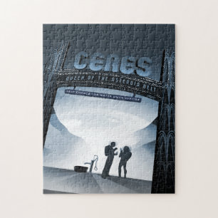 Quebra-cabeça Viagem Sci-Fi Ad, Ceres do Planeta Anão