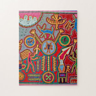Quebra-cabeça Viagem tribal maia mexicano de Boho da arte de