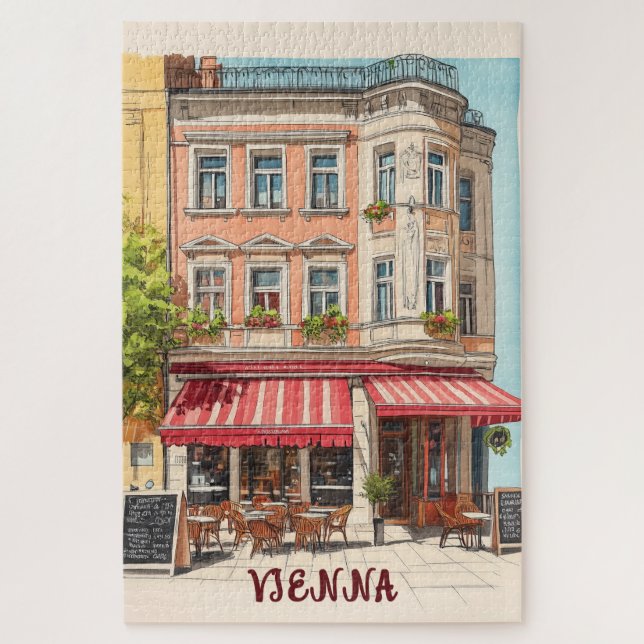 Quebra-cabeça Viagem Viena Áustria (Vertical)