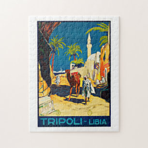Quebra-cabeça Viagens vintage África da Líbia de Tripoli