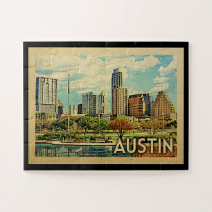 Quebra-cabeça Viagens vintage Austin Texas