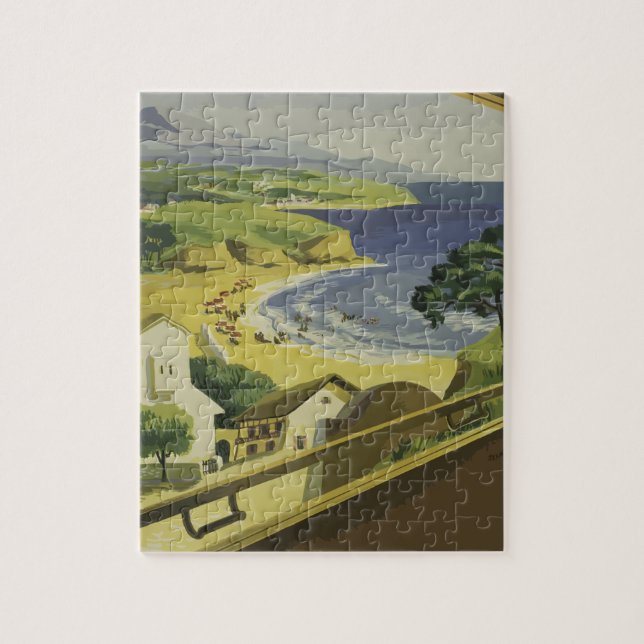 Quebra-cabeça Viagens vintage Basco - França (Vertical)