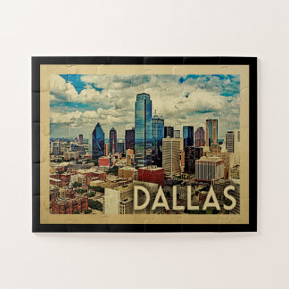 Quebra-cabeça Viagens vintage de Dallas Texas