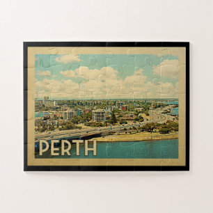 Quebra-cabeça Viagens vintage de Perth Austrália
