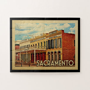 Quebra-cabeça Viagens vintage de Sacramento California
