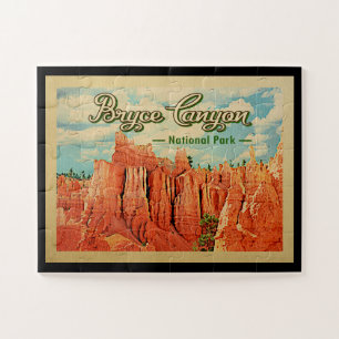 Quebra-cabeça Viagens vintage do Parque Nacional Bryce Canyon