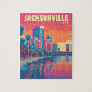 Quebra-cabeça Viagens vintage Jacksonville Florida