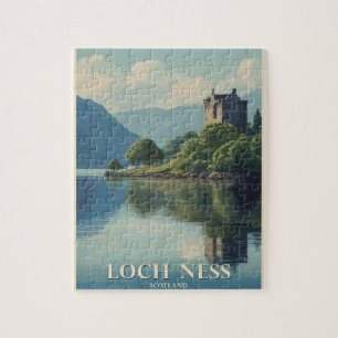 Quebra-cabeça Viagens vintage Loch Ness Scotland