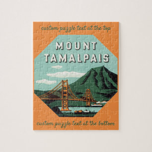 Quebra-cabeça Viagens vintage, Montanha Tamalpais ou Montagem em