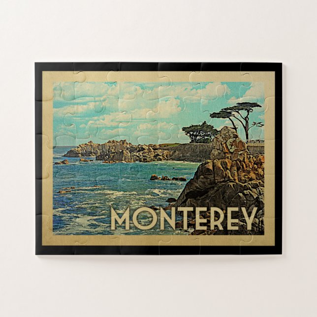 Quebra-cabeça Viagens vintage Monterey California (Horizontal)