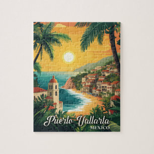 Quebra-cabeça Viagens vintage Puerto Vallarta Mexico