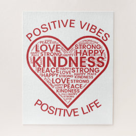 Quebra-cabeça Vibes Positivos Vírgulas de Vida Positiva Quebra-c