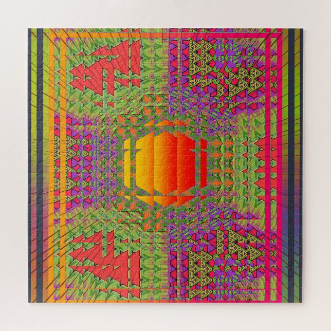 Quebra-cabeça Vibração Psicodélica (Horizontal)