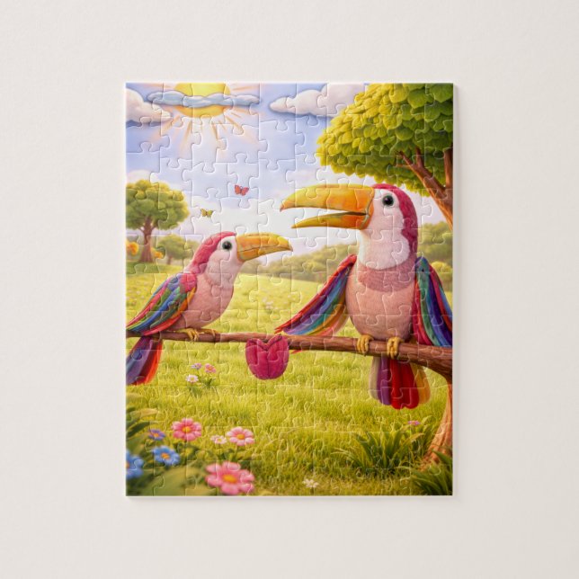 Quebra-cabeça Vibrações de Bem-Estar: Quadro Ultimo Feliz e Vibr (Vertical)