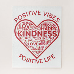 Quebra-cabeça Vibrações Positivas Vida Positiva