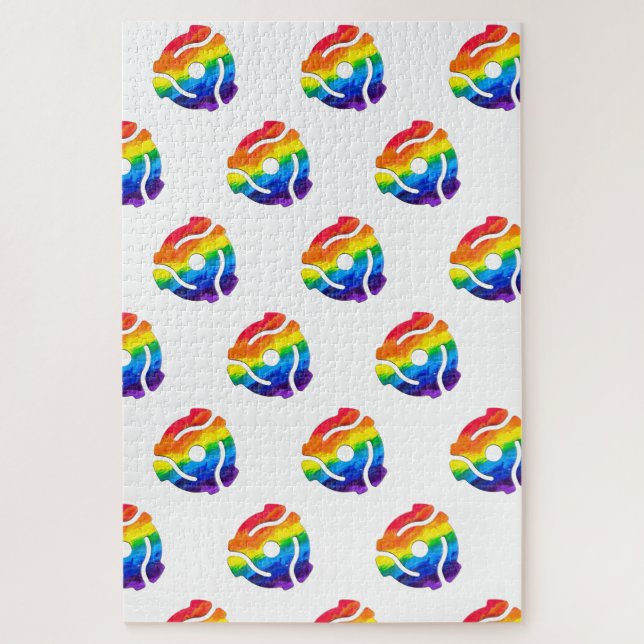 Quebra-cabeça Vibran do adaptador de gravação plástico de 45 RPM (Vertical)