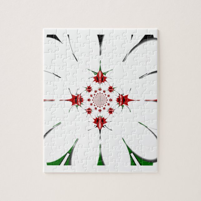 Quebra-cabeça Vibrante República do Quênia Sinalizador protetor  (Vertical)