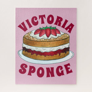 Quebra-cabeça Victoria Sandwich Sponge Cake UK Indústria Britâni