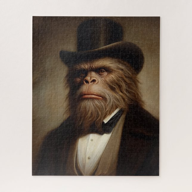 Quebra-cabeça Victorian Gentleman Monkey Jigsaw Puzzle (Vertical)