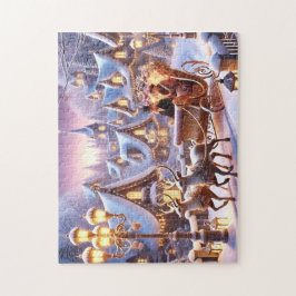 Quebra-cabeça Victorian Sleigh Ride Reindeer & Lantern Lights