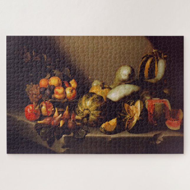 Quebra-cabeça Vida Estática com Frutas (1603) - Caravaggio (Horizontal)