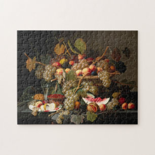 Quebra-cabeça Vida estática com pintura de fruta