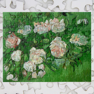 Quebra-cabeça Vida estática: Rosas rosa por Vincent van Gogh