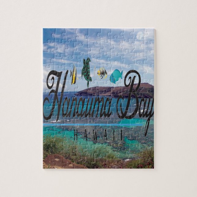 Quebra-cabeça Vida marinha de Havaí da baía de Hanauma (Vertical)